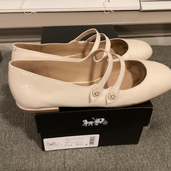 NWT COACH Women's Winley Double Buckle Mary Jane Ballet Flats, size 9.5 - Picture 9 of 12